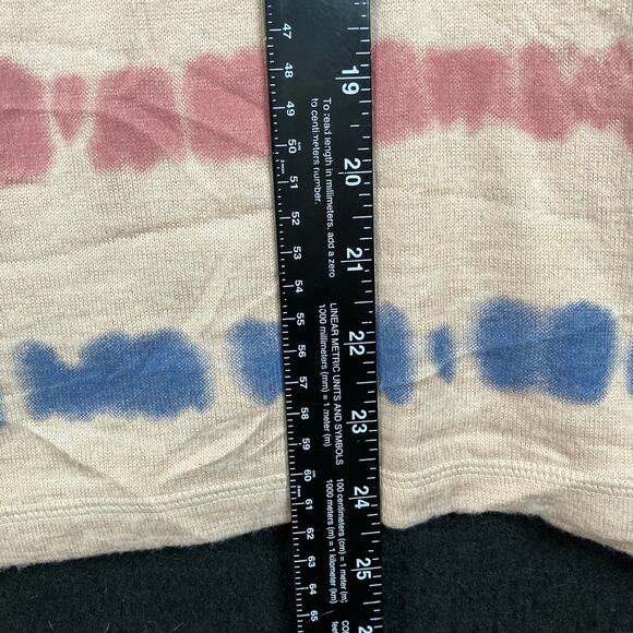 Jessica Simpson Womens Shirt Tan Side Split Scoop Neck Long Sleeved Stretch L - Picture 9 of 12